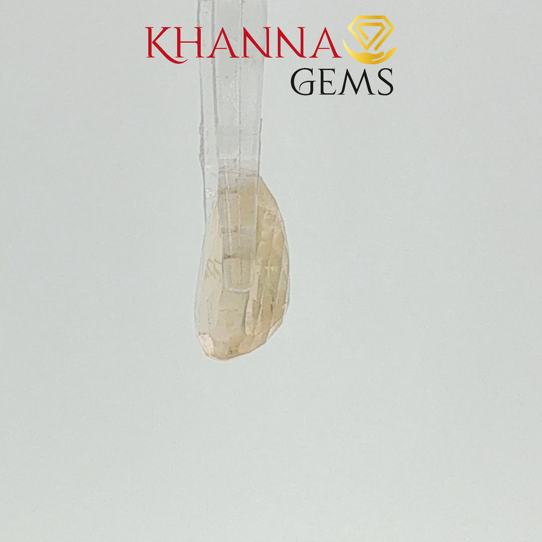 4.02/CT Natural Yellow Sapphire with Govt Lab Certificate-120388
