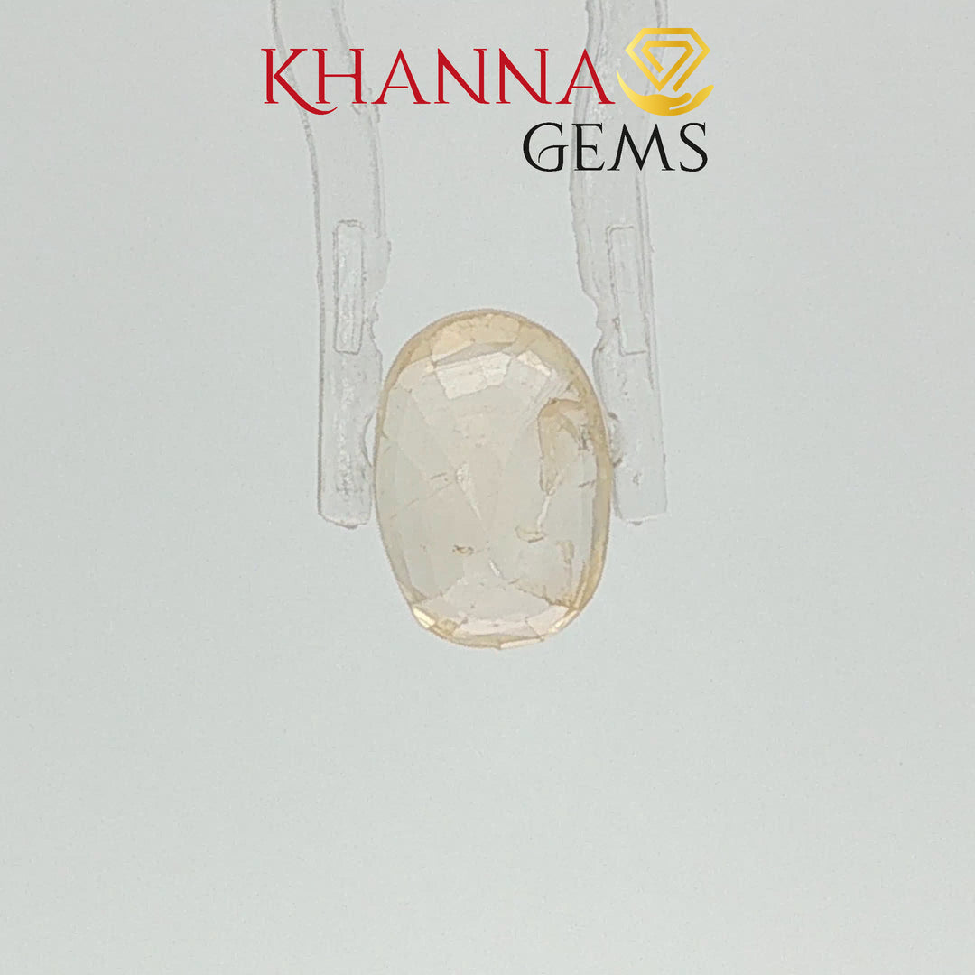 4.02/CT Natural Yellow Sapphire with Govt Lab Certificate-120388