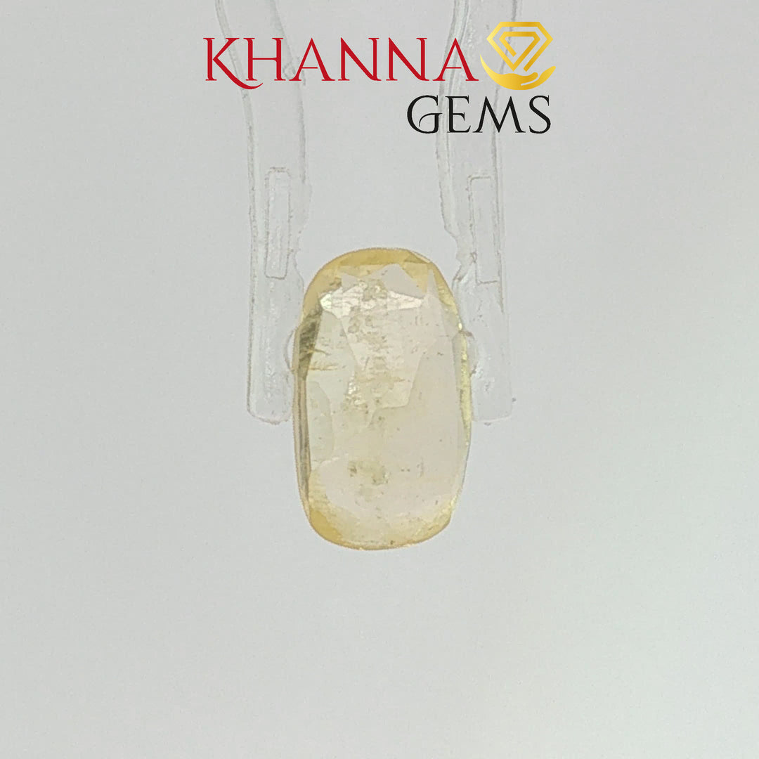 4.00/CT Natural Yellow Sapphire with Govt Lab Certificate-120535