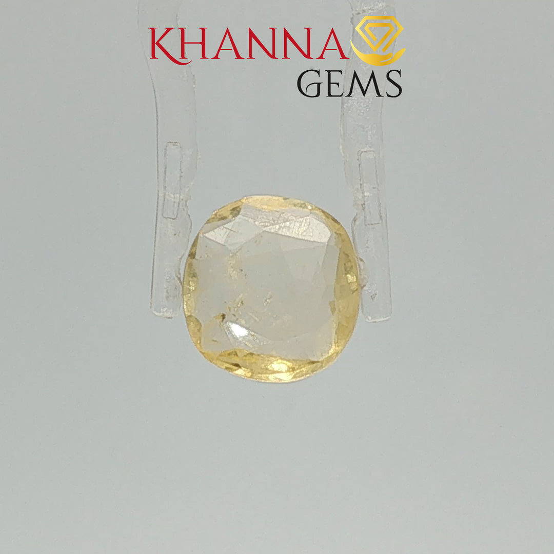 3.14/CT Natural Yellow sapphire with Govt Lab Certificate-120536