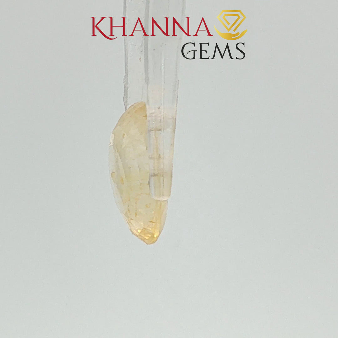 4.10/CT Natural yellow sapphire with Govt Lab Certificate-120537