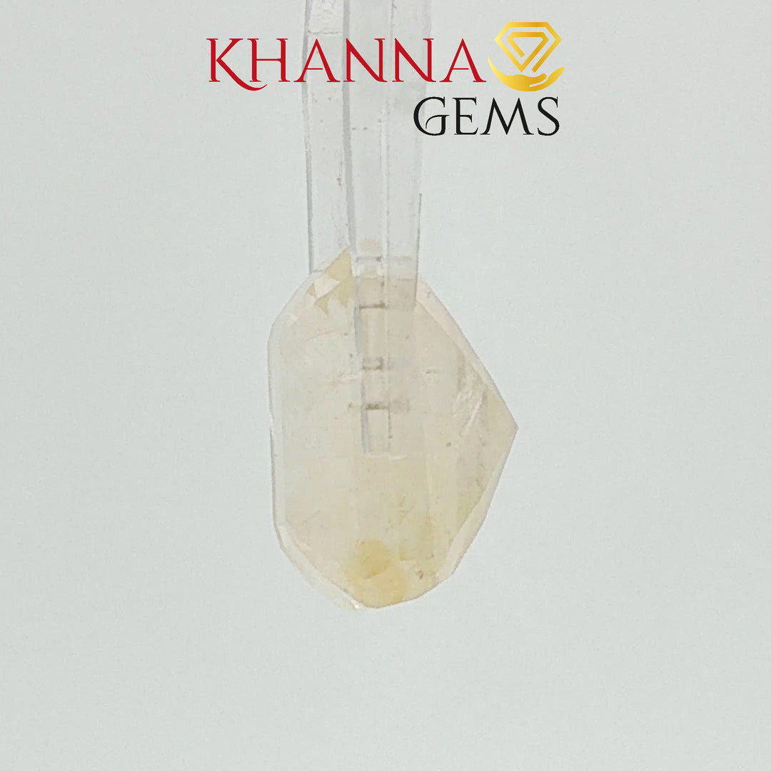 11.23/CT Natural Yellow Sapphire With Govt Lab Certificate-12061D48970