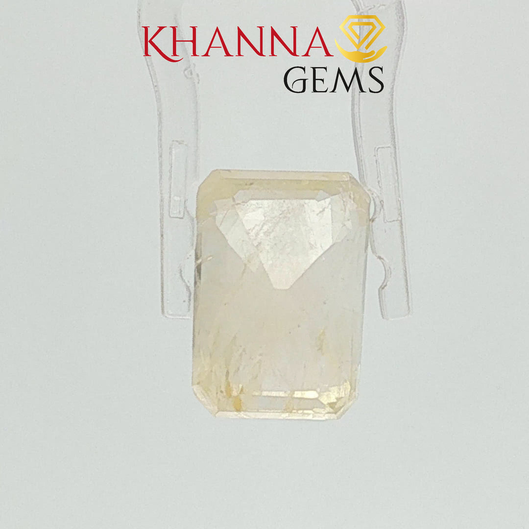 11.23/CT Natural Yellow Sapphire With Govt Lab Certificate-12061D48970