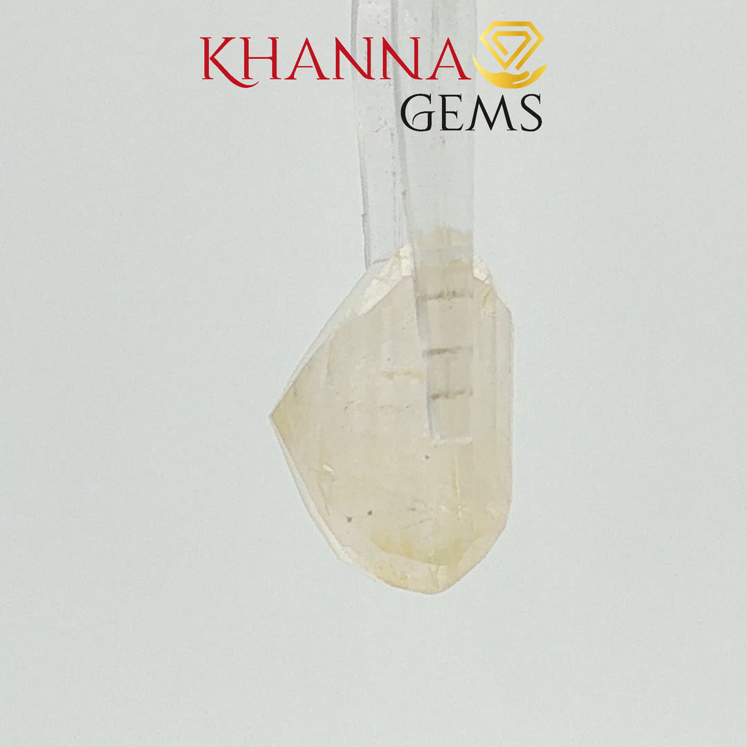 11.23/CT Natural Yellow Sapphire With Govt Lab Certificate-12061D48970