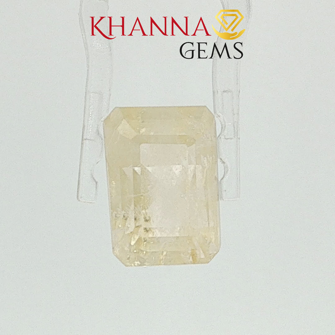 11.23/CT Natural Yellow Sapphire With Govt Lab Certificate-12061D48970