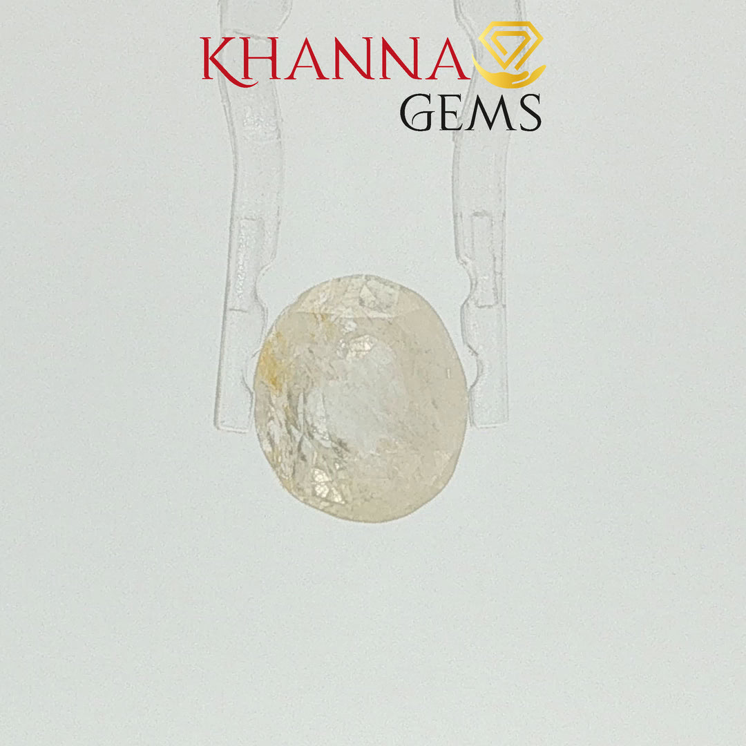4.71/CT Natural Yellow Sapphire With Govt Lab Certificate-12061D48975