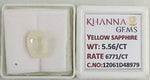 Load image into Gallery viewer, 5.56/CT Natural Yellow Sapphire With Govt Lab Certificate-12061D48979