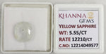 Load image into Gallery viewer, 5.55/CT Natural Yellow Sapphire With Govt Lab Certificate-12214D49577