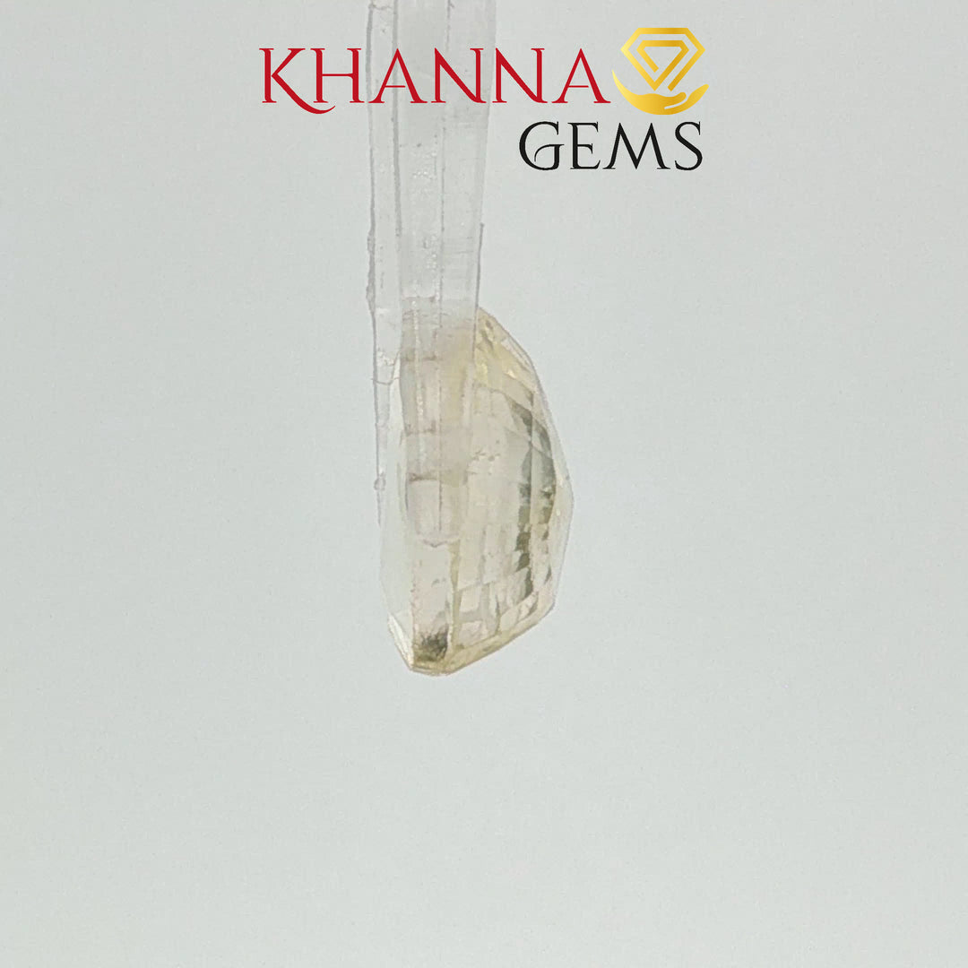 6.73/CT Natural Yellow Sapphire With Govt Lab Certificate-12377D50189