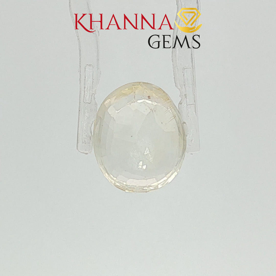 6.73/CT Natural Yellow Sapphire With Govt Lab Certificate-12377D50189