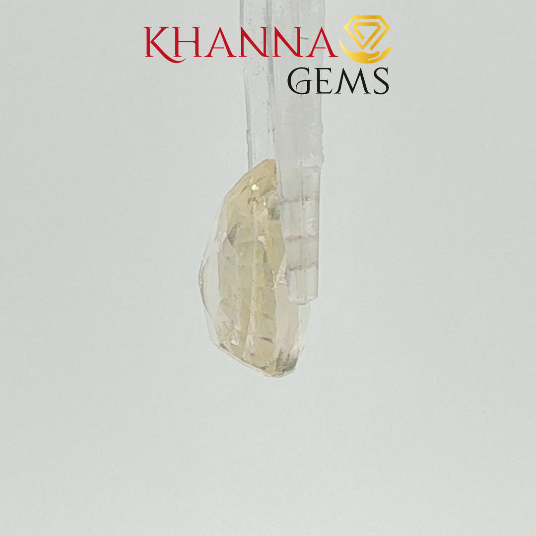 6.73/CT Natural Yellow Sapphire With Govt Lab Certificate-12377D50189