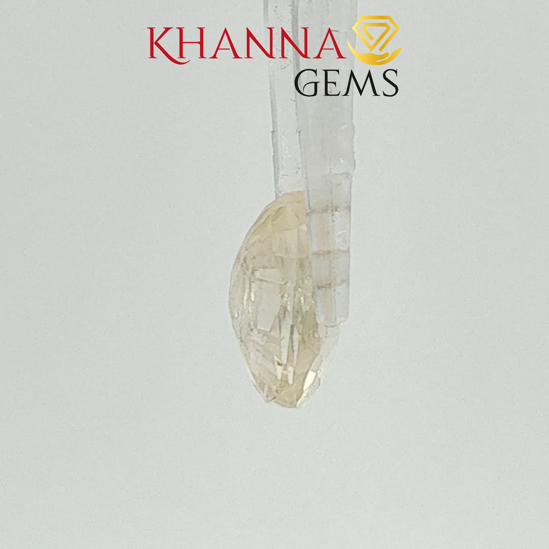 4.06/CT Natural Yellow Sapphire With Govt Lab Certificate-12377D50190