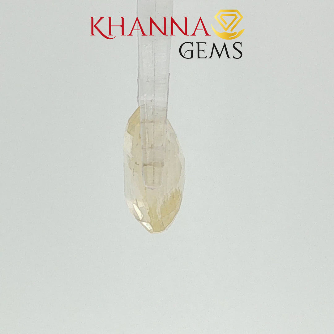 5.85/CT Natural Yellow Sapphire With Govt Lab Certificate-12377D50191