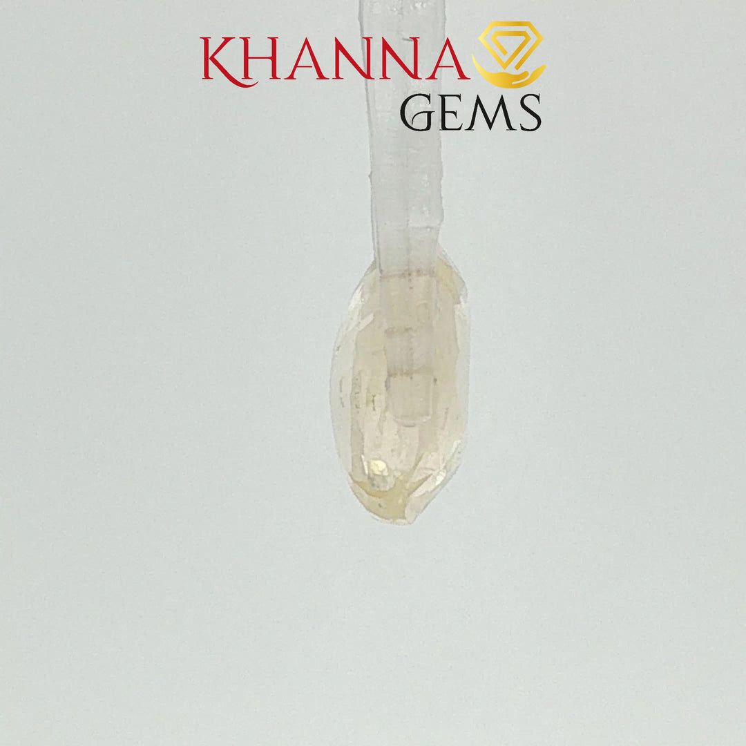 5.85/CT Natural Yellow Sapphire With Govt Lab Certificate-12377D50191