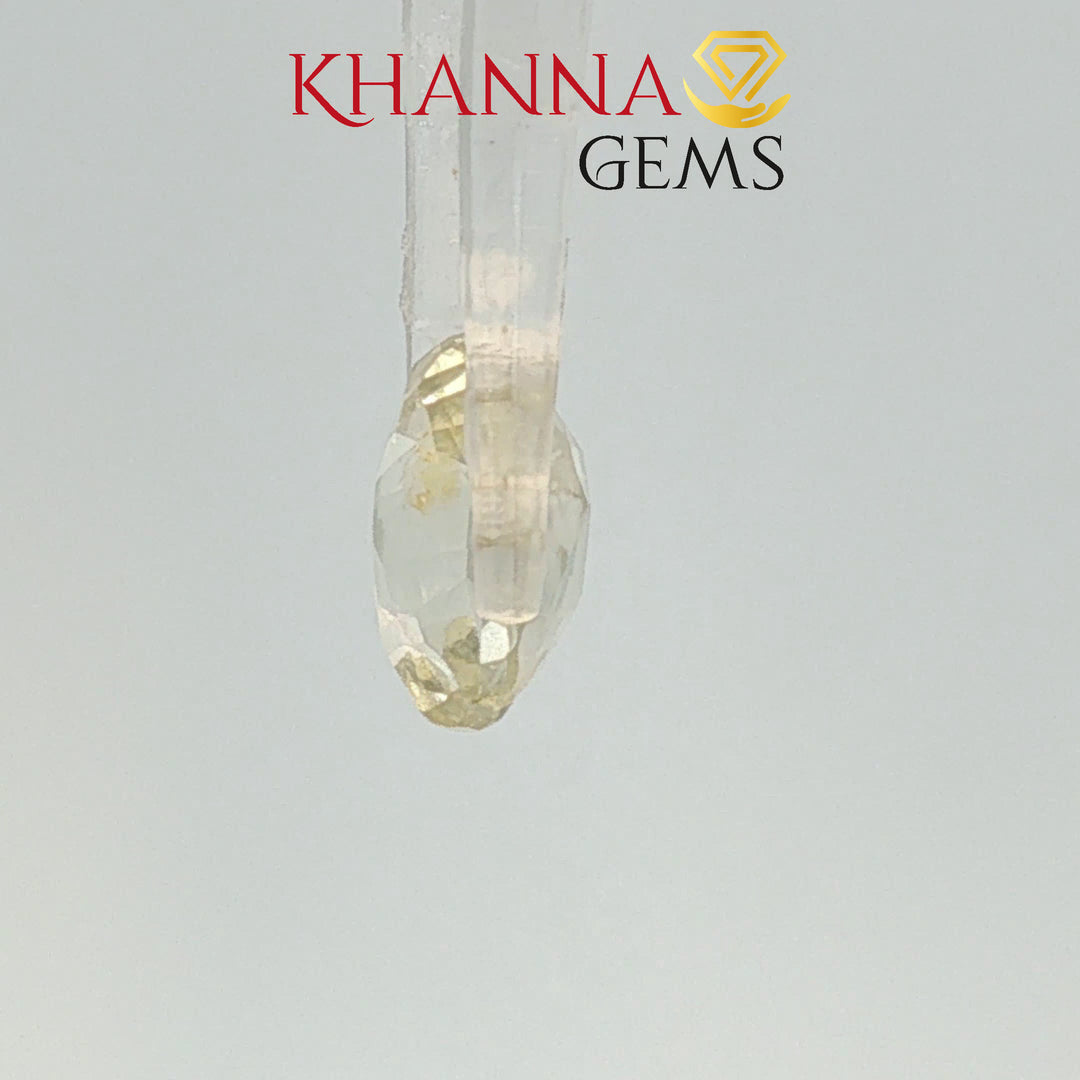4.04/CT Natural Yellow Sapphire With Govt Lab Certificate-12377D50192
