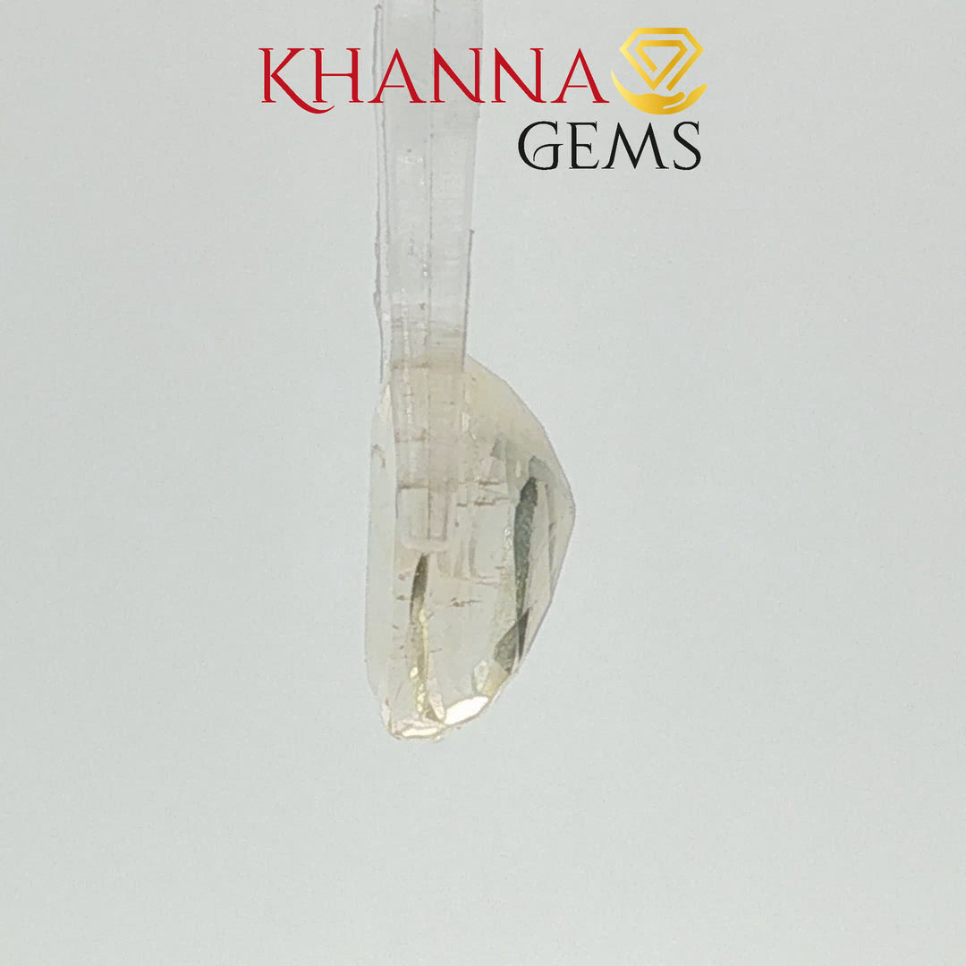 5.54/CT Natural Yellow Sapphire With Govt Lab Certificate-12377D50194