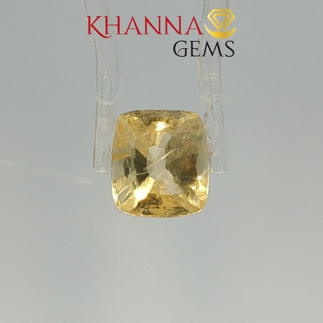 5.00/CT Natural Yellow Sapphire with Govt Lab Certificate-127699
