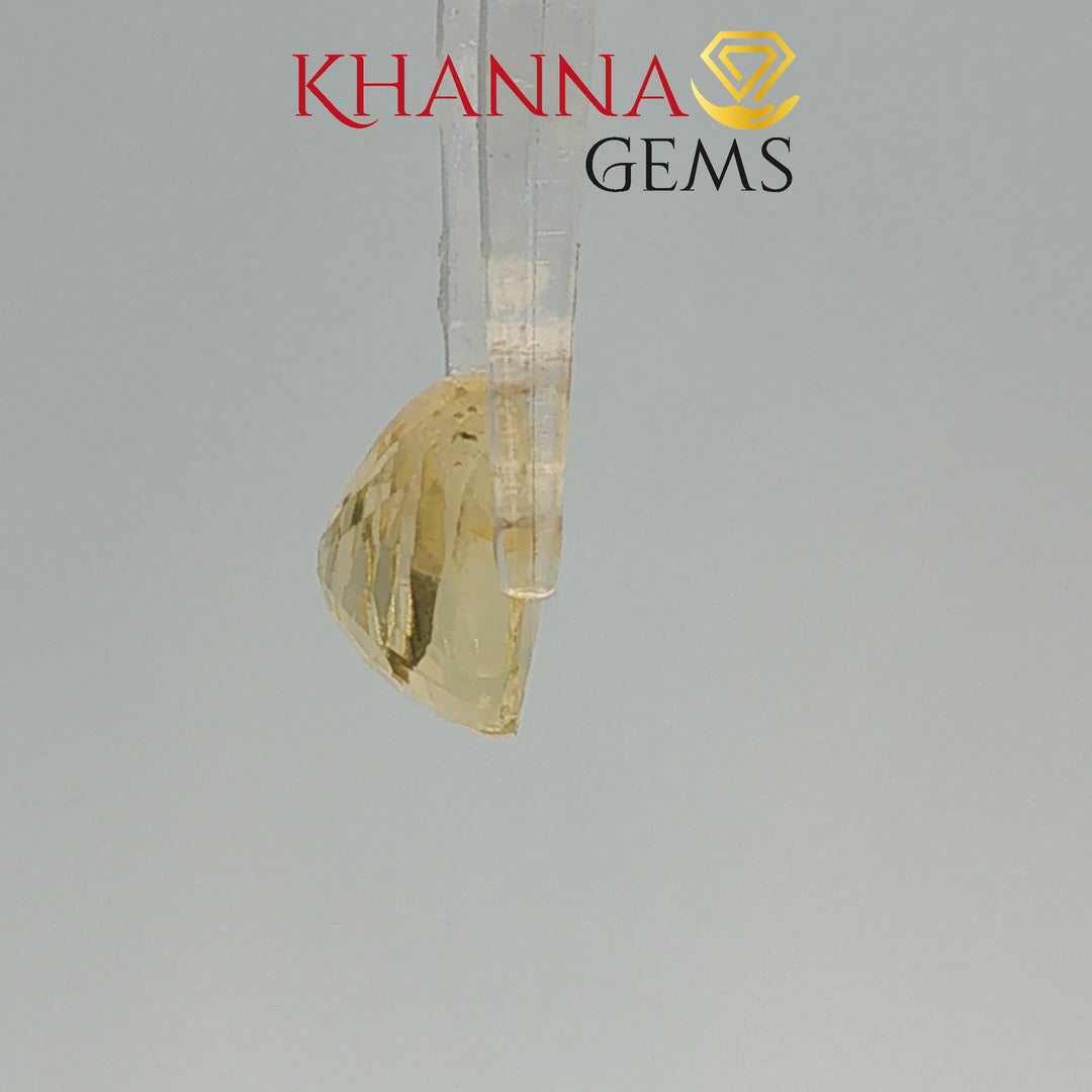 5.00/CT Natural Yellow Sapphire with Govt Lab Certificate-127699