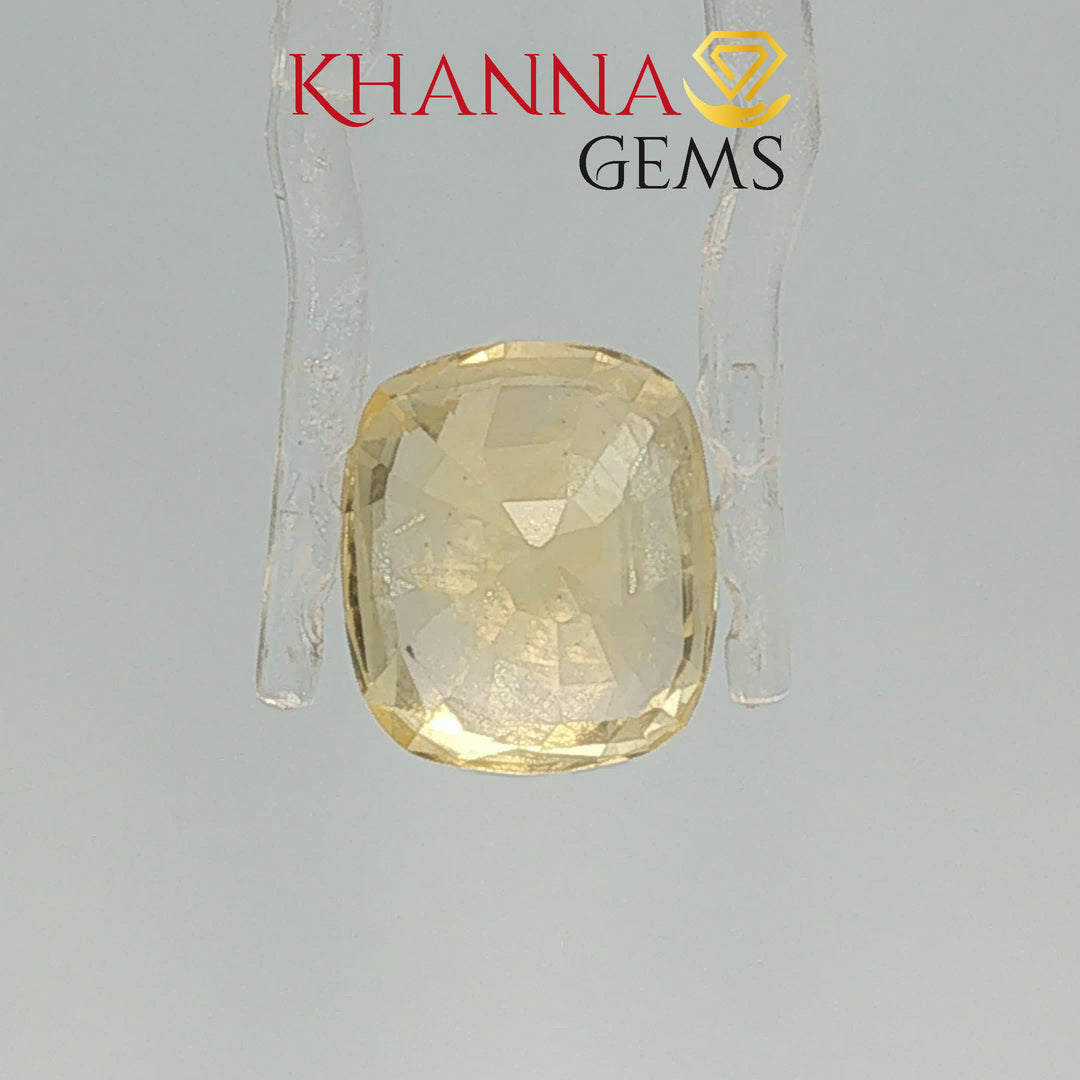 9.27/CT  Natural Yellow Sapphire With Govt Lab Certificate-127990