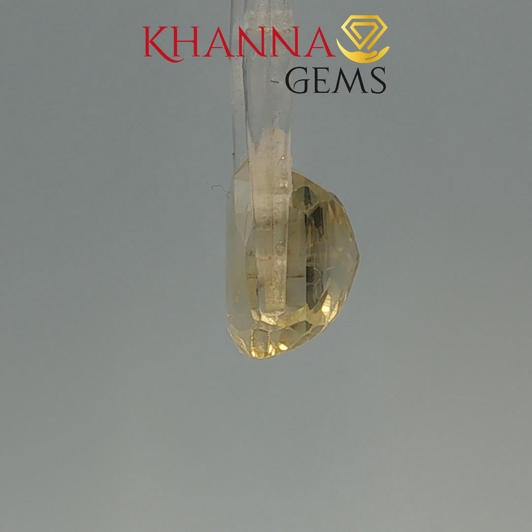9.15/CT  Natural Yellow Sapphire With Govt Lab Certificate-128053