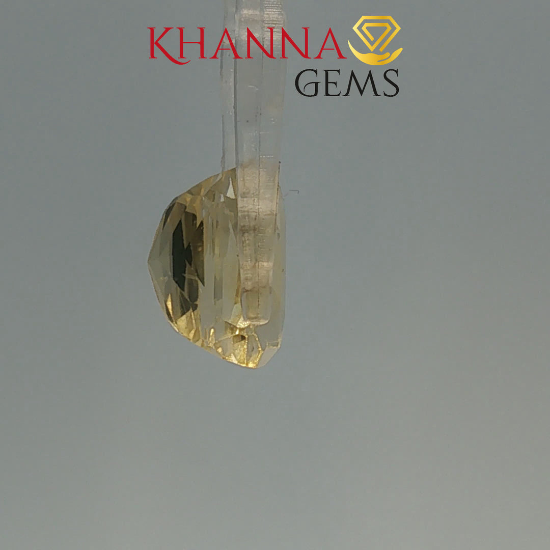 9.15/CT  Natural Yellow Sapphire With Govt Lab Certificate-128053