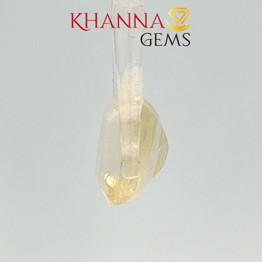 8.66/CT Natural Yellow Sapphire with Govt Lab Certificate-128110
