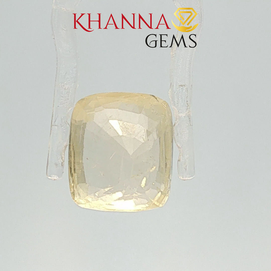 8.66/CT Natural Yellow Sapphire with Govt Lab Certificate-128110