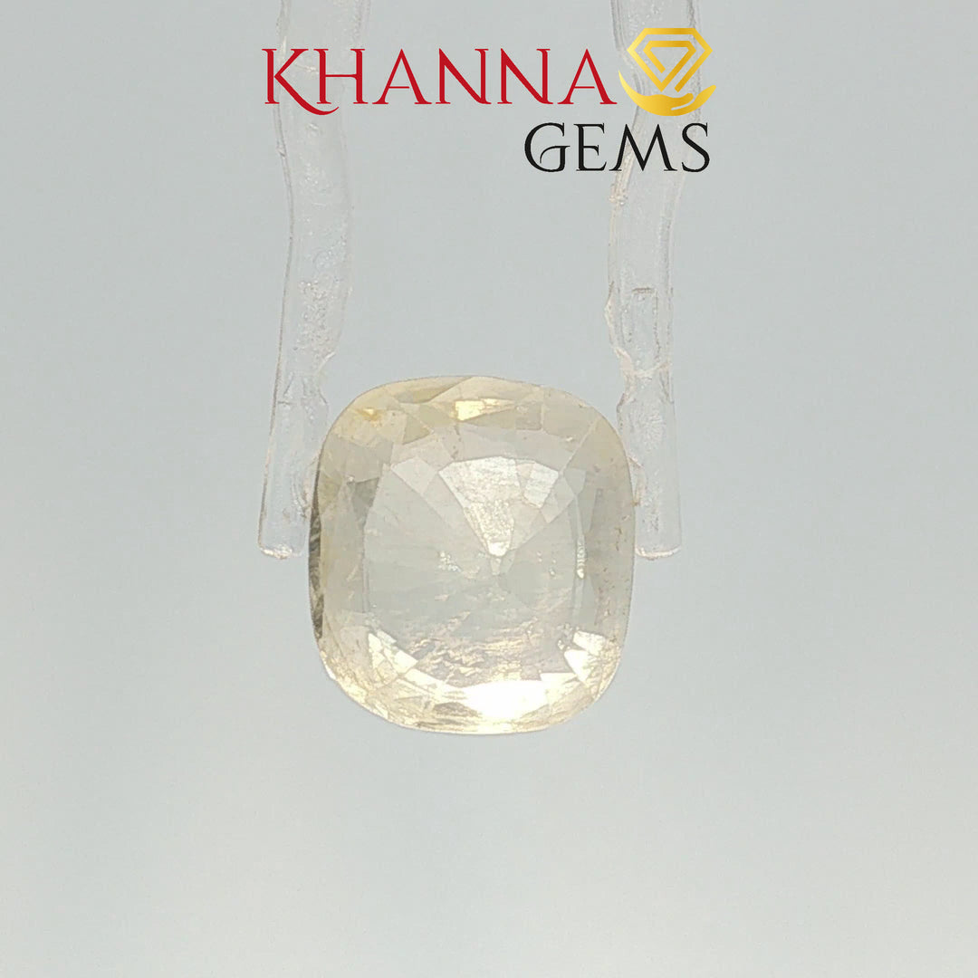 9.20/CT Natural Yellow Sapphire with Govt Lab Certificate-128196