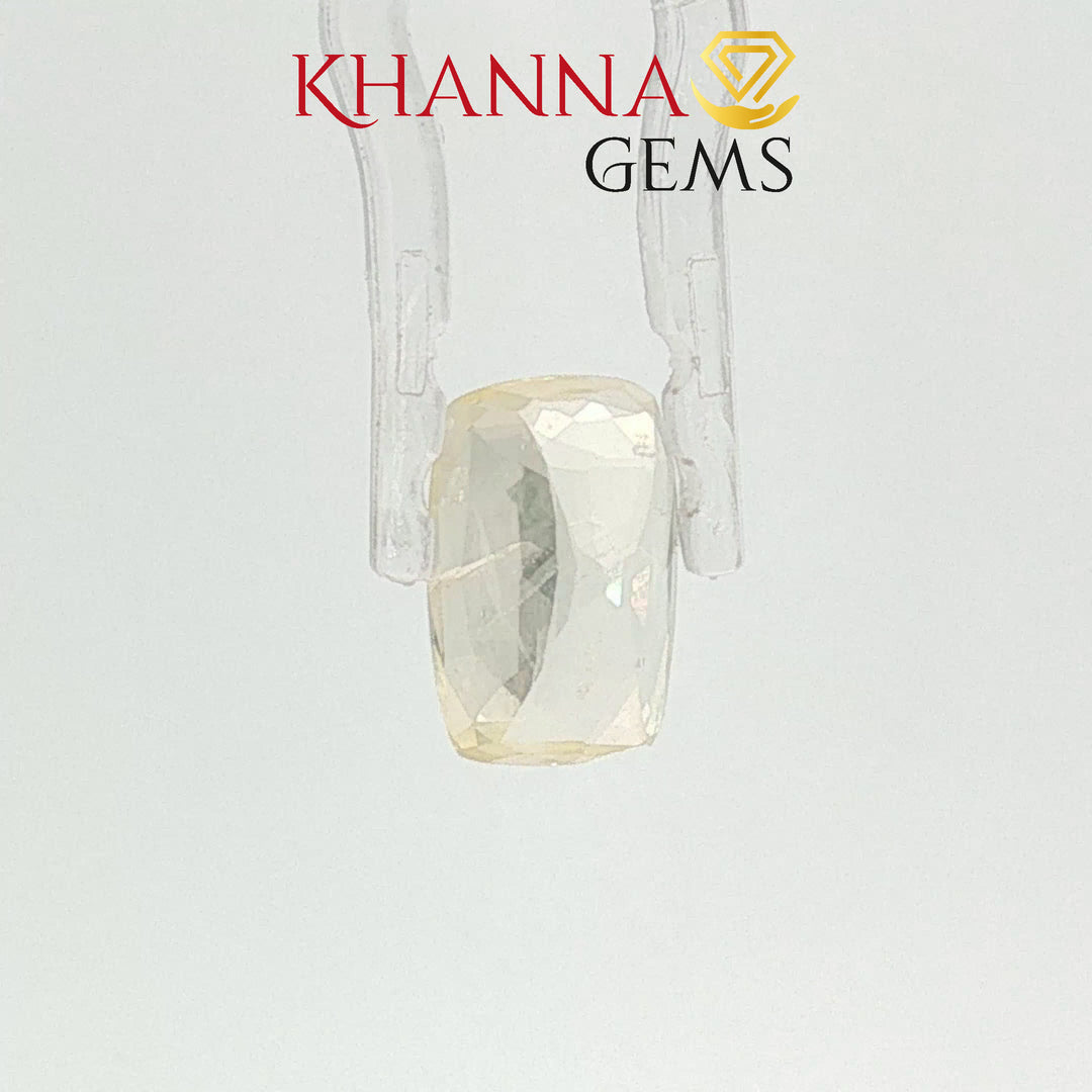 4.08/CT Natural Yellow Sapphire with Govt Lab Certificate-128546