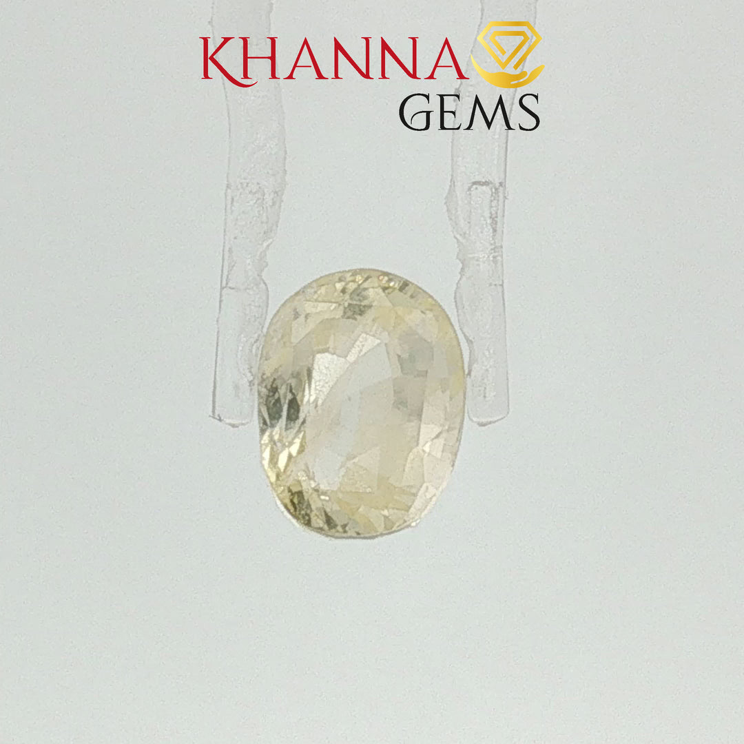 4.95/CT  Natural Yellow Sapphire with Govt Lab Certificate-128550