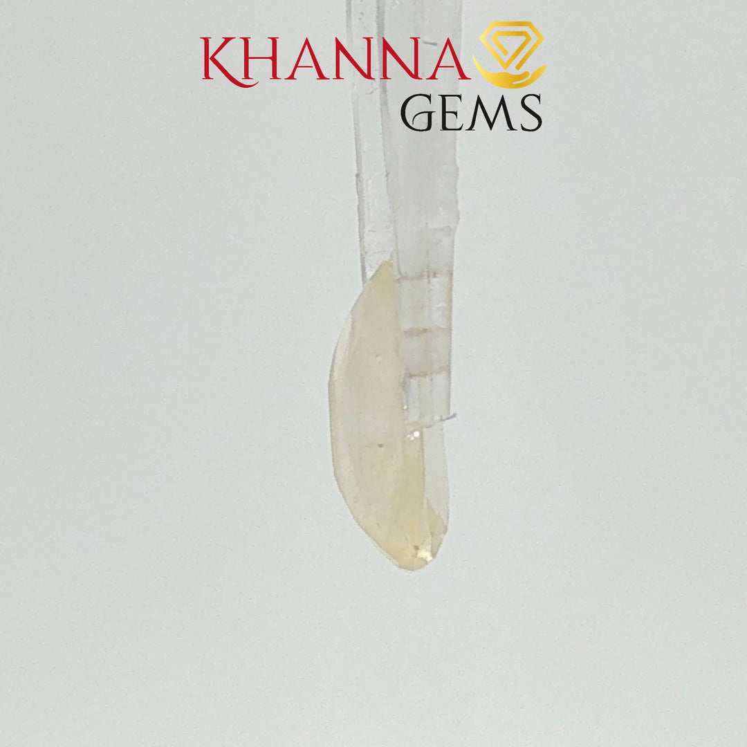 4.06/CT Natural Yellow Sapphire With Govt Lab Certificate-12927D53213