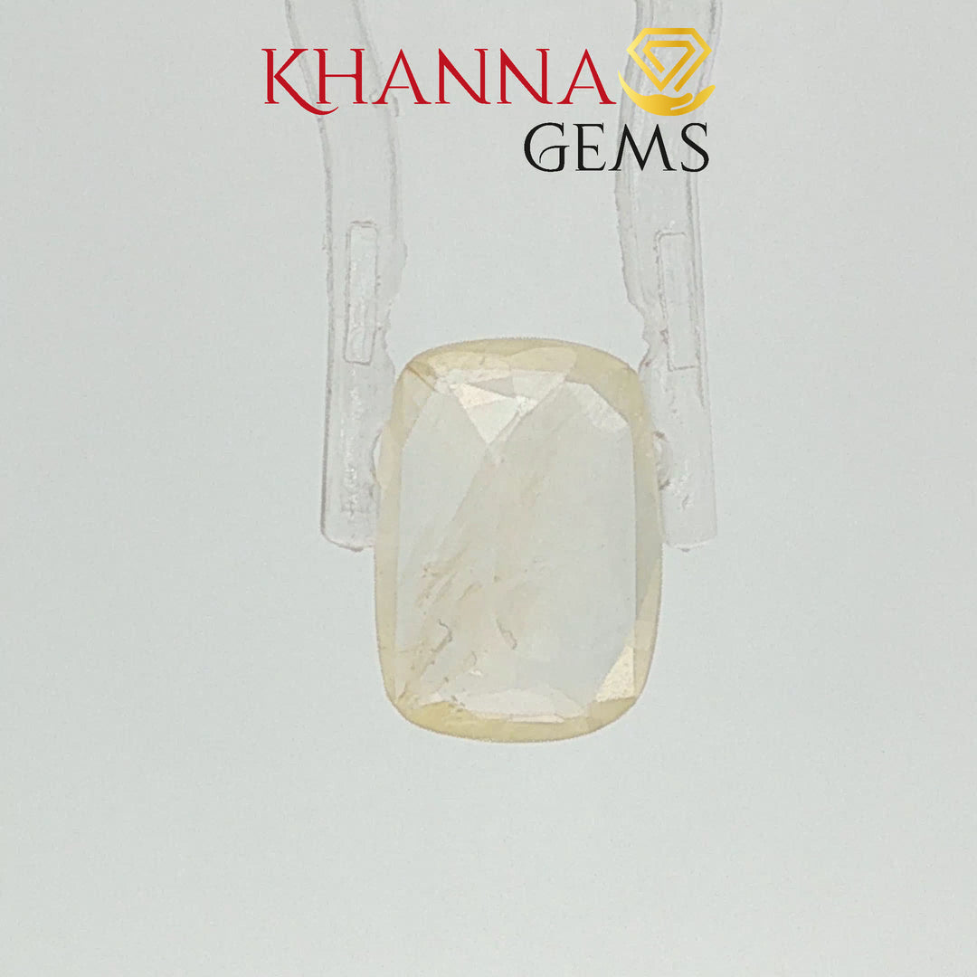 4.06/CT Natural Yellow Sapphire With Govt Lab Certificate-12927D53213