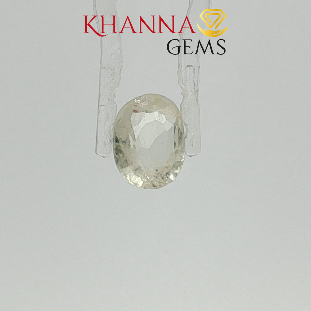 3.65/CT Natural Yellow Sapphire With Govt Lab Certificate-12927D53215