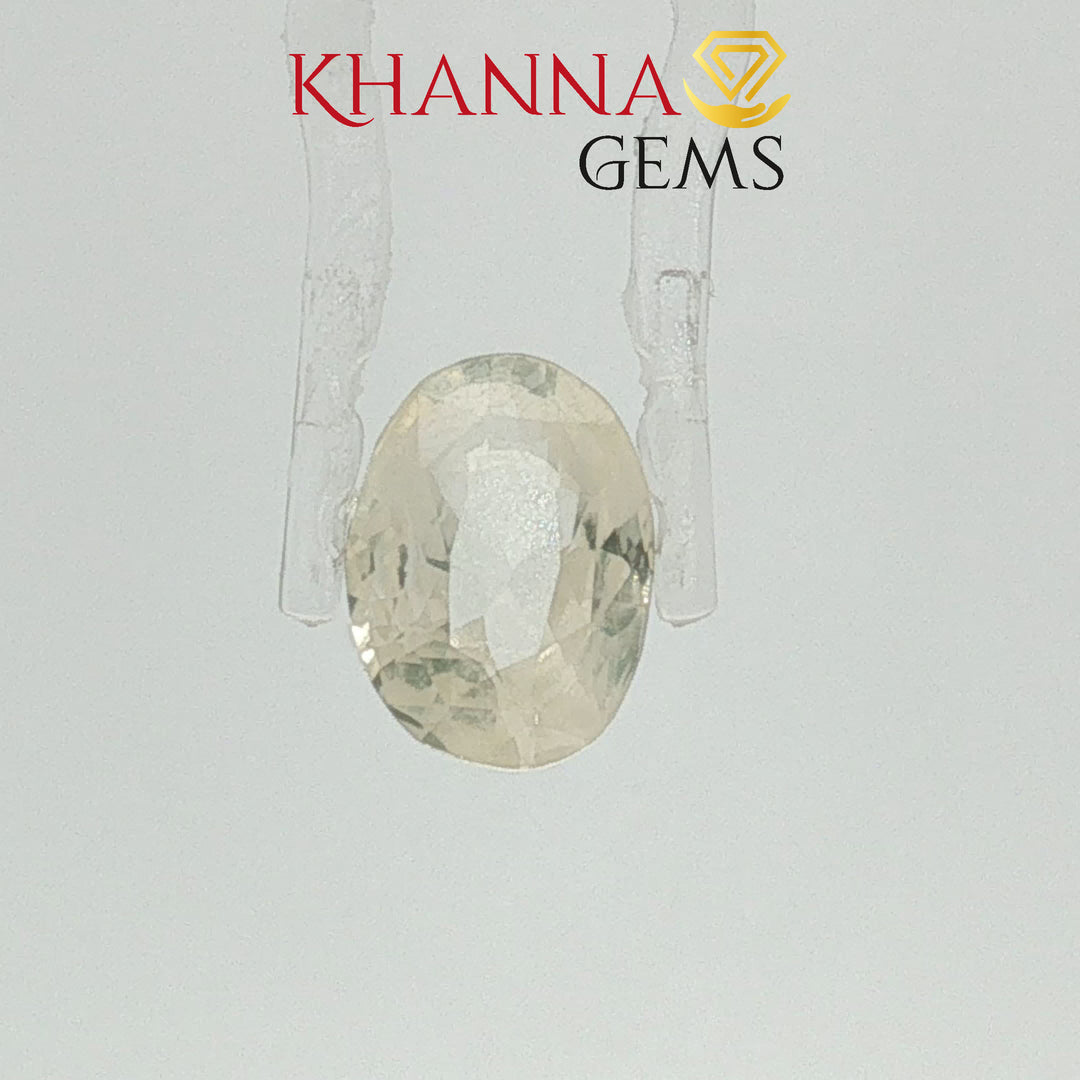 4.06/CT Natural Yellow Sapphire With Govt Lab Certificate-12927D53216