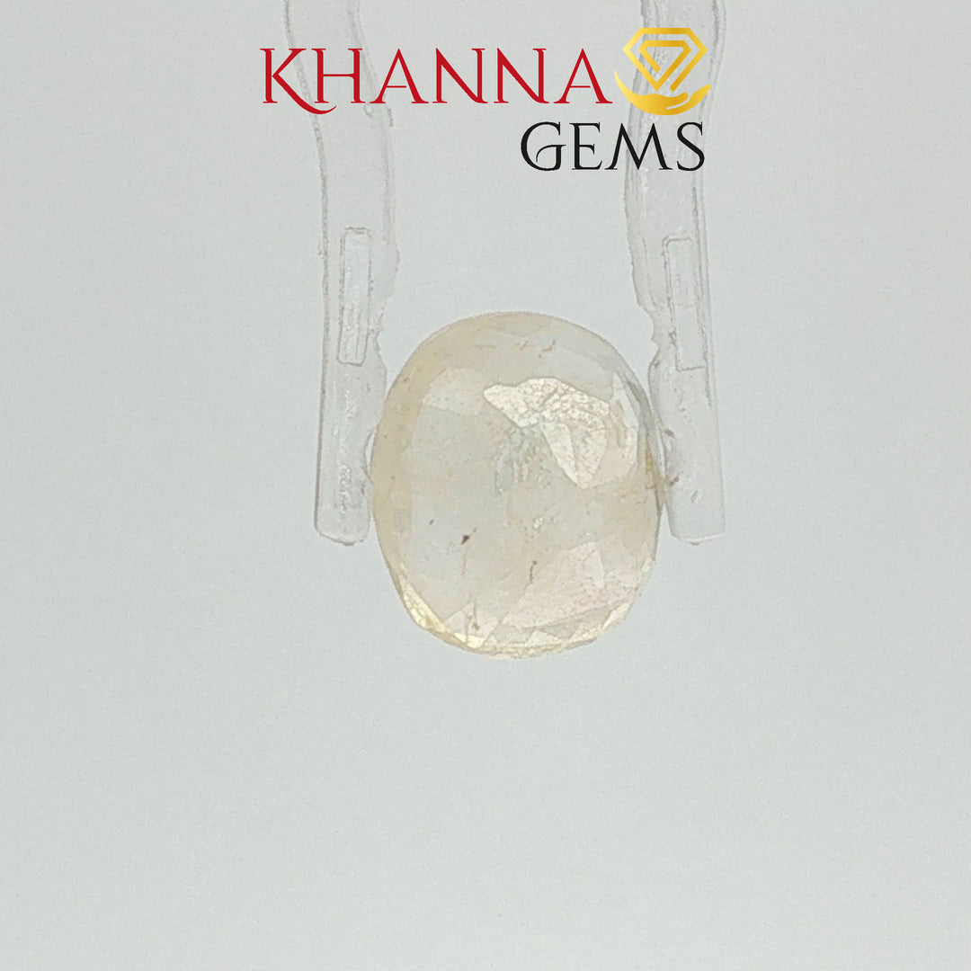 4.57/CT  Natural Yellow Sapphire with Govt Lab Certificate-130838