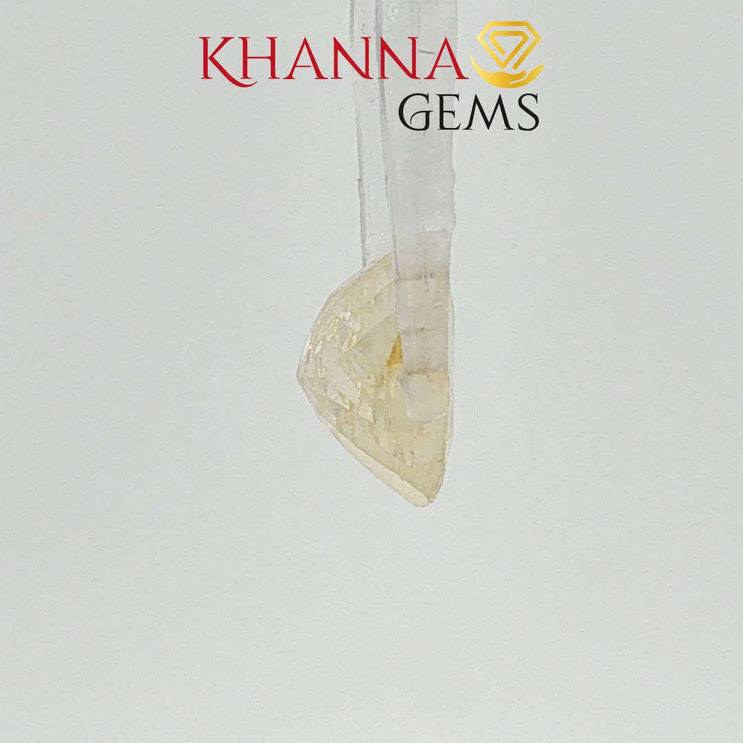 4.57/CT  Natural Yellow Sapphire with Govt Lab Certificate-130838