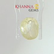 6.39/CT Natural Yellow Sapphire With Govt Lab Certificate-13108D53946