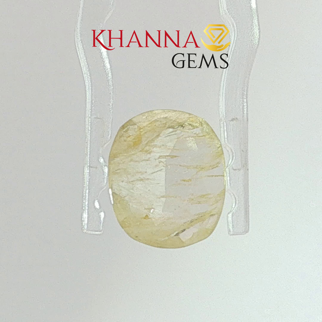 4.02/CT Natural Yellow Sapphire With Govt Lab Certificate-12927D53209