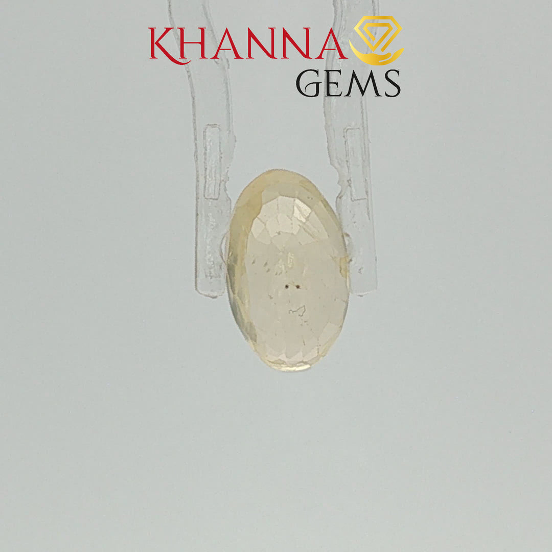 4.86/CT Natural Ceylonese Pukhraj with Govt Lab Certificate