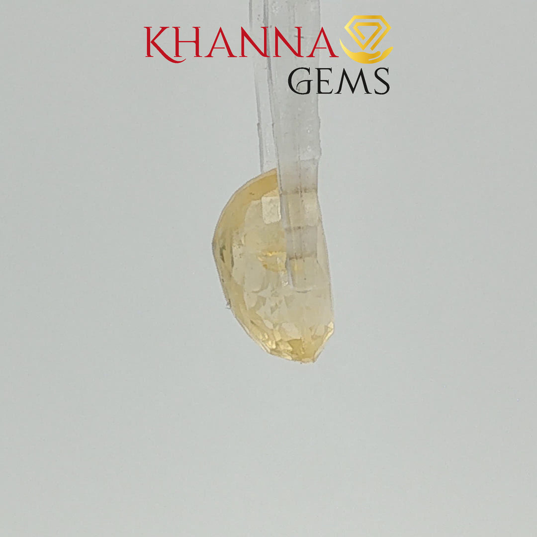 4.86/CT Natural Ceylonese Pukhraj with Govt Lab Certificate