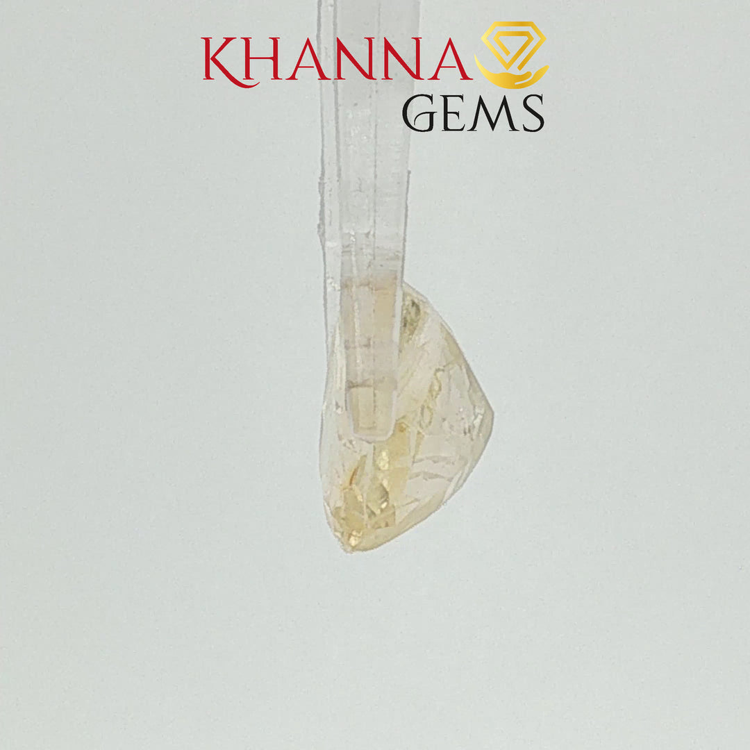 4.67/CT Natural Yellow Sapphire with Govt Lab Certificate-133416