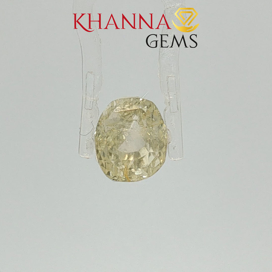 4.93/CT Natural Yellow Sapphire with Govt Lab Certificate-1577D3732