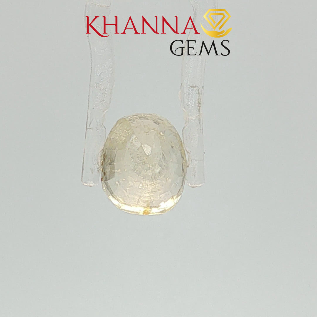 4.93/CT Natural Yellow Sapphire with Govt Lab Certificate-1577D3732