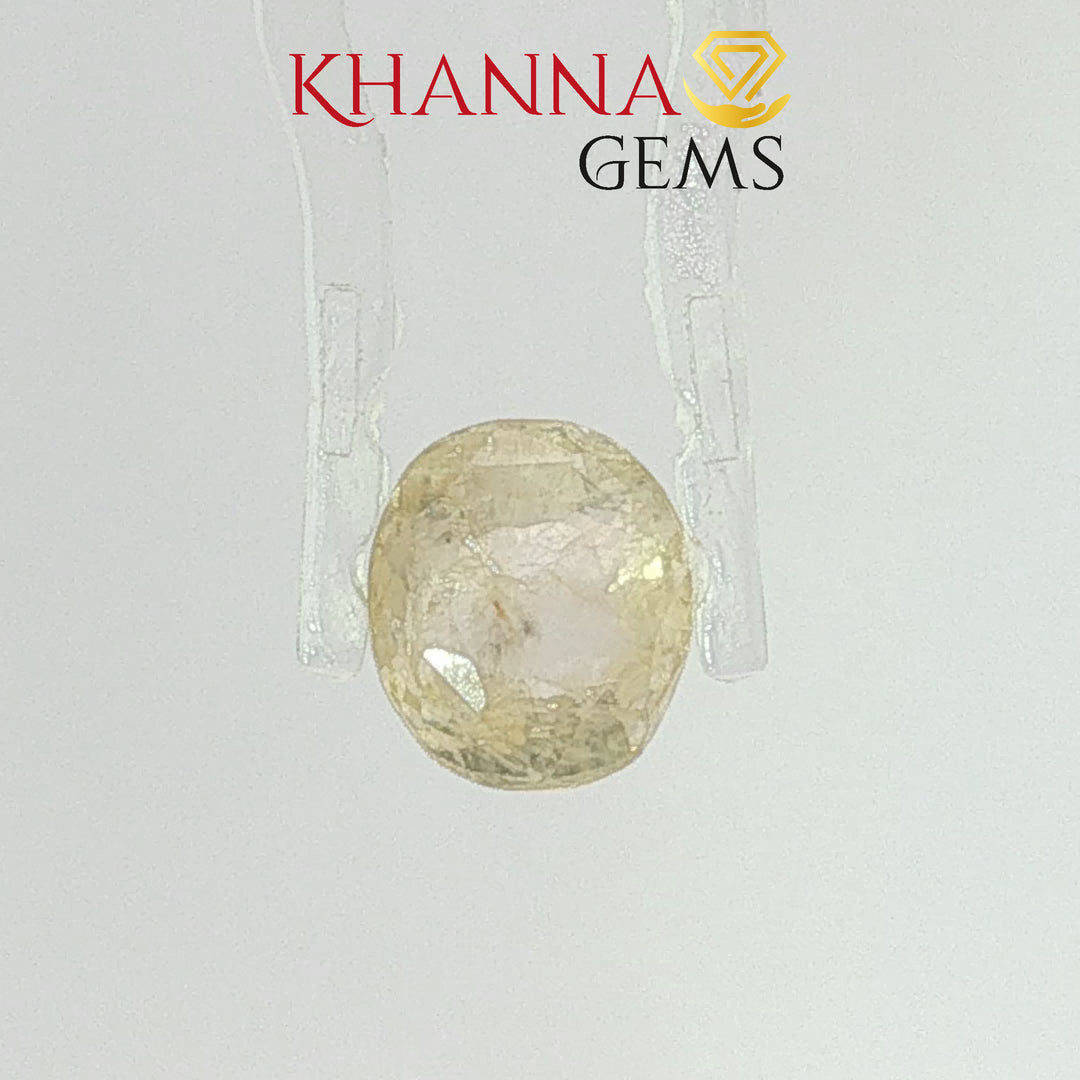 2.96/CT Natural Yellow Sapphire with Govt Lab Certificate-2305D6680
