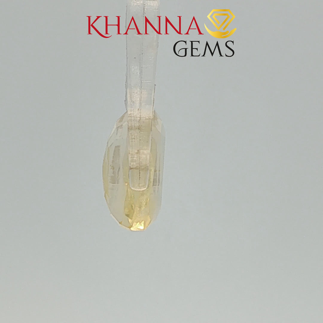 5.53/CT Natural Yellow Sapphire with Govt Lab Certificate-2361D7035