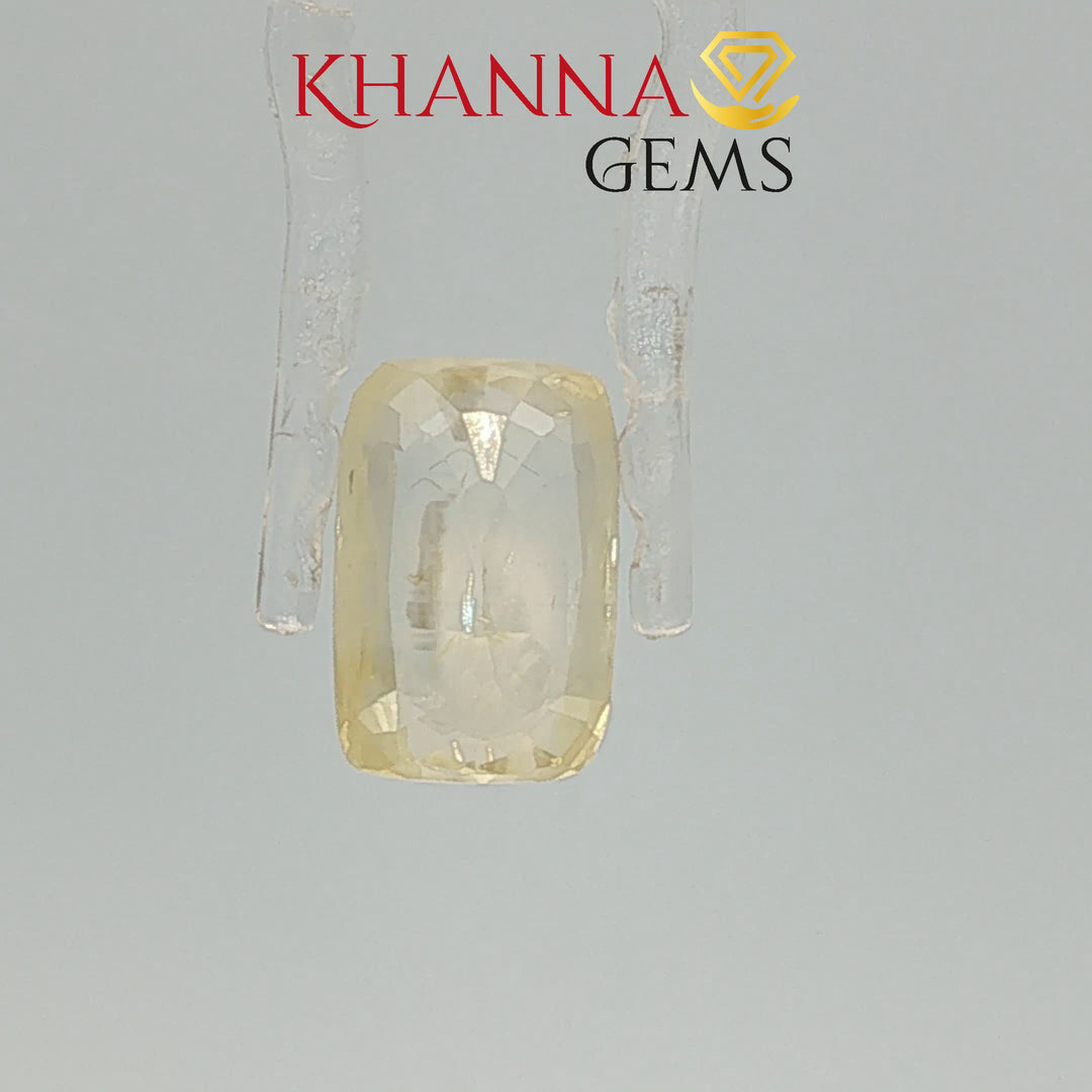 5.53/CT Natural Yellow Sapphire with Govt Lab Certificate-2361D7035
