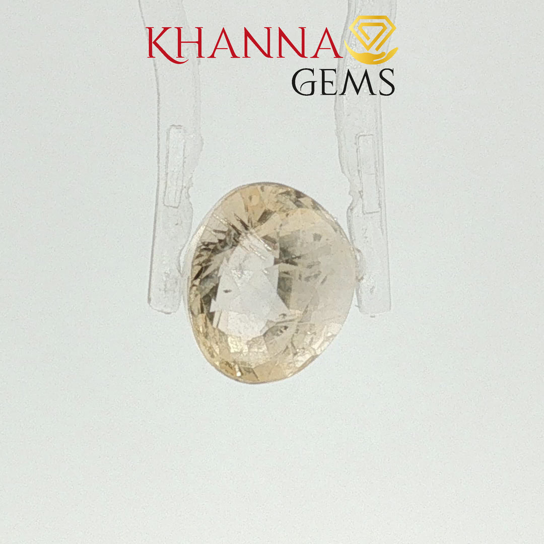 4.89/CTNatural Yellow Sapphire with Govt Lab Certificate-2361D7037