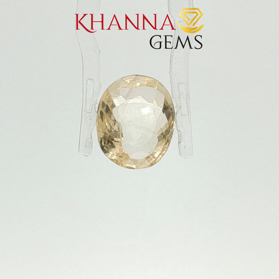 4.98/CT Natural Yellow Sapphire with Govt Lab Certificate-2361D7038