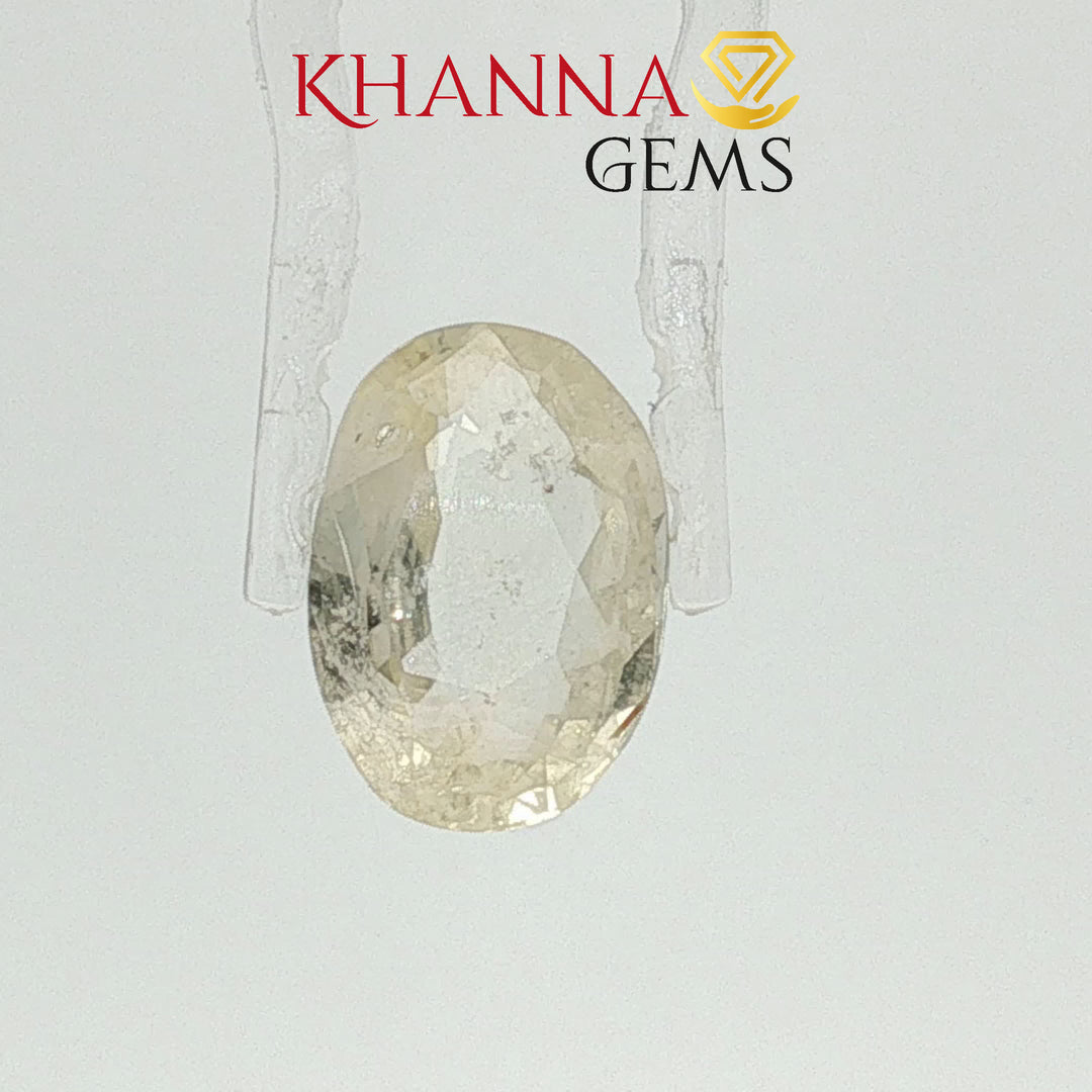 5.79/CT Natural Yellow Sapphire With Govt Lab Certificate-2396D7203
