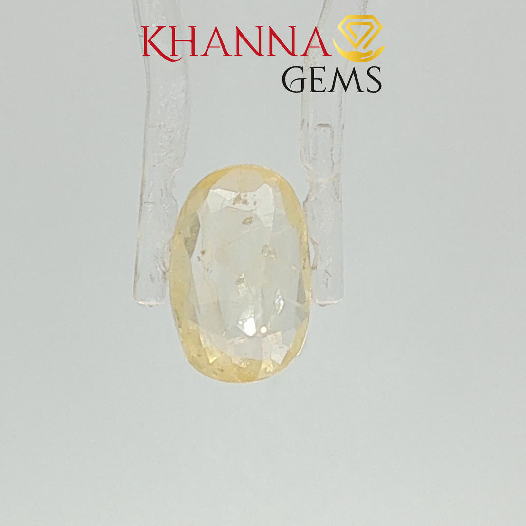 3.14/CT Natural Yellow Sapphire with Govt Lab Certificate-2396D7205